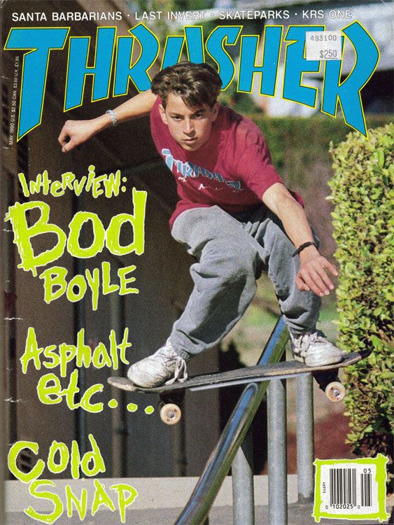 Skateboard Frankie Hill in cover of Thrasher Magazine