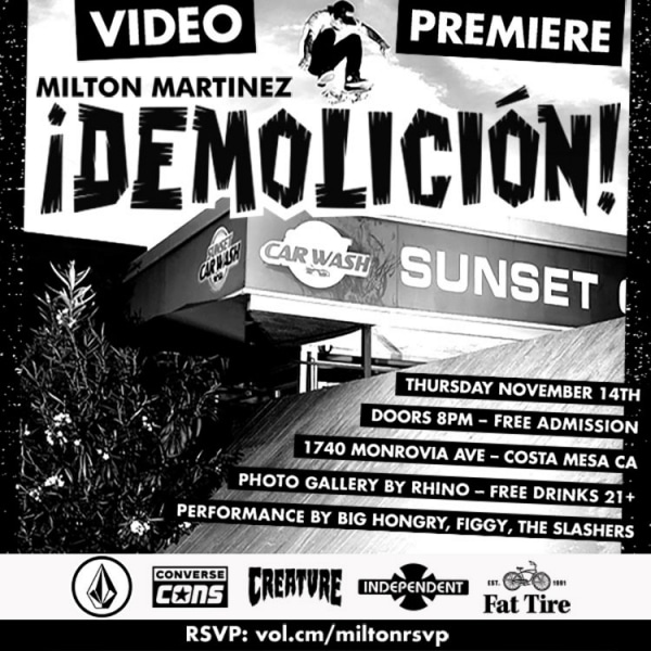 Milton Martinez Demolicion Premiere flyer