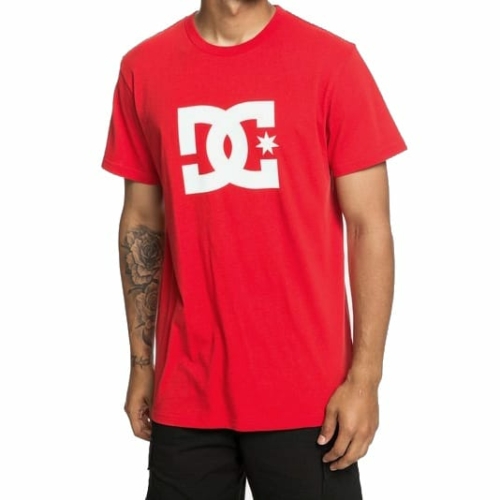 T shirt DC shoes rouge