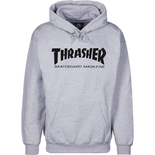 Thrasher Logo | Sweat à capuche gris | Skate.fr