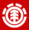 logo icone element rouge