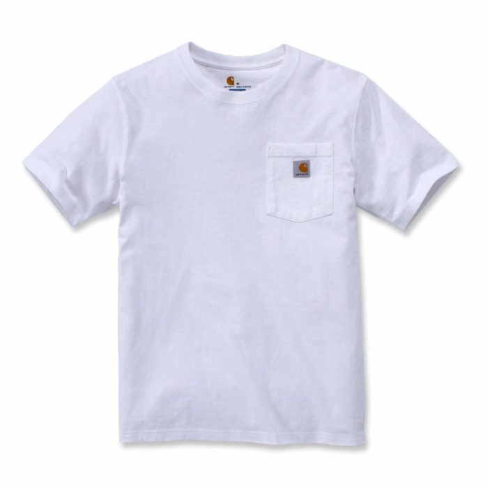 T-Shirt Carhartt Work Pocket blanc