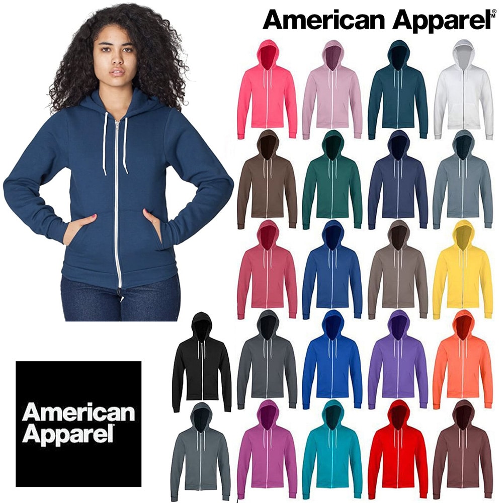 American Apparel veste à capuche zippée unisexe | Skate.fr