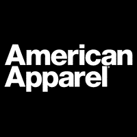 logo american apparel fond noir