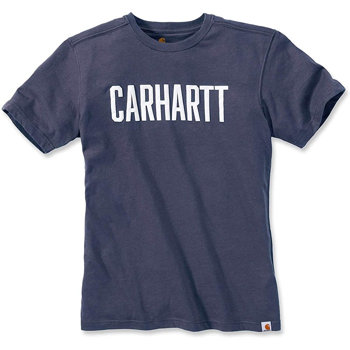 Carhartt Maddock Block | T-Shirt Indigo Heather | Skate.fr
