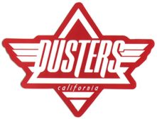 logo dusters california rouge
