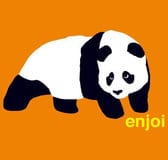 logo enjoi panda orange