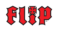Flip skateboards logo rouge