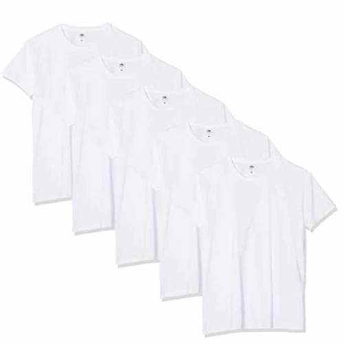 pack T-Shirts Fruit of the Loom blanc Slim fit