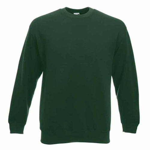 Sweat shirt Fruit of the Loom vert bouteille