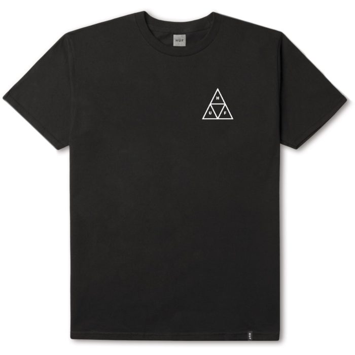T-shirt HUF Essentials Triple triangle noir
