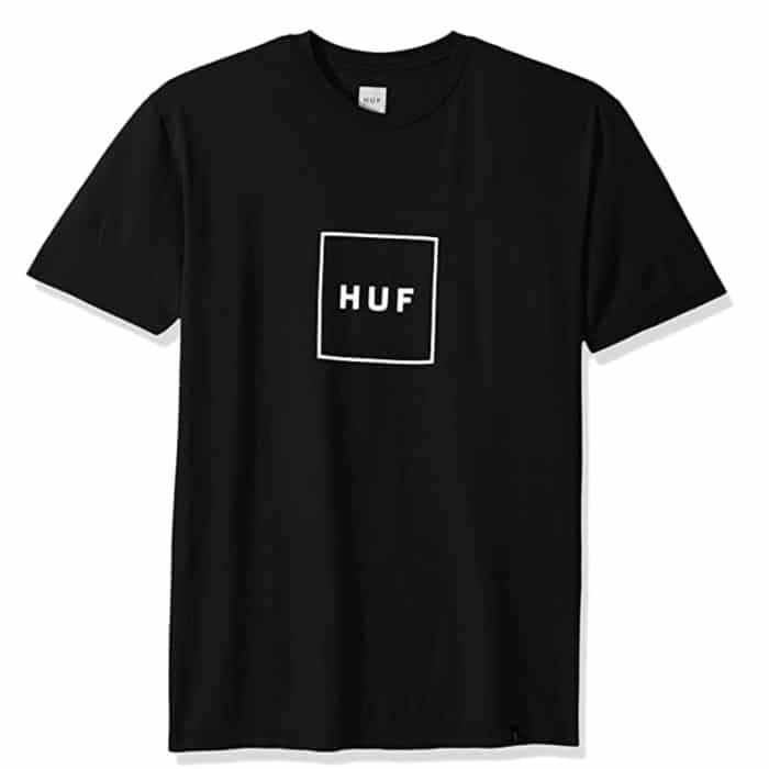 T-Shirt HUF Essentials Box Logo noir