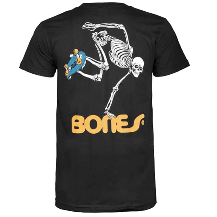 Bones / Powell Peralta Skeleton T-shirt Noir (Black) | Skate.fr