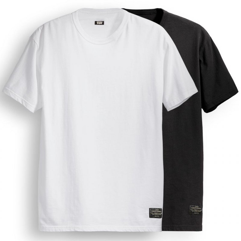 Pack de 2 T-shirts Levi's Skateboarding Noir & Blanc