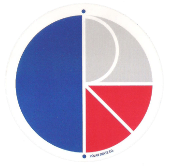 logo Polar skate co bleu blanc rouge
