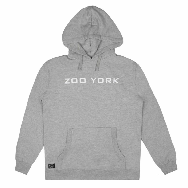 Sweat Capuche Zoo York Bank Logo gris