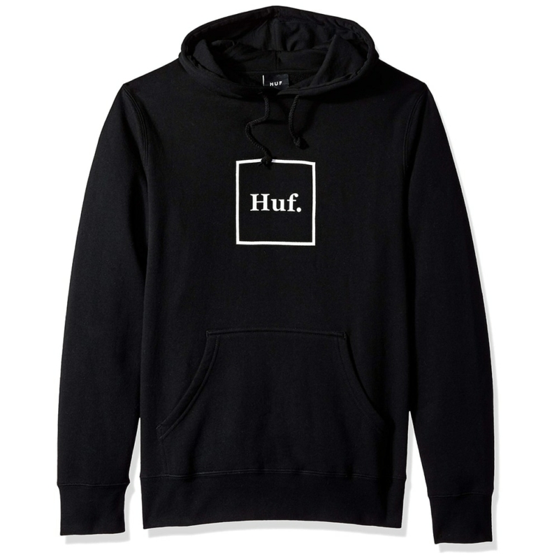 Sweat à capuche HUF Box Logo P/O Hoodie Noir