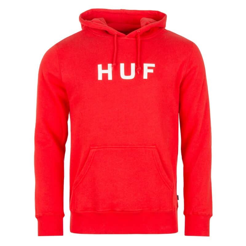 Sweat à capuche HUF Essential OG Logo Hoodie Poppy (rouge coquelicot)