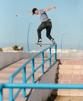 Levi's skateboarding BS tailslide