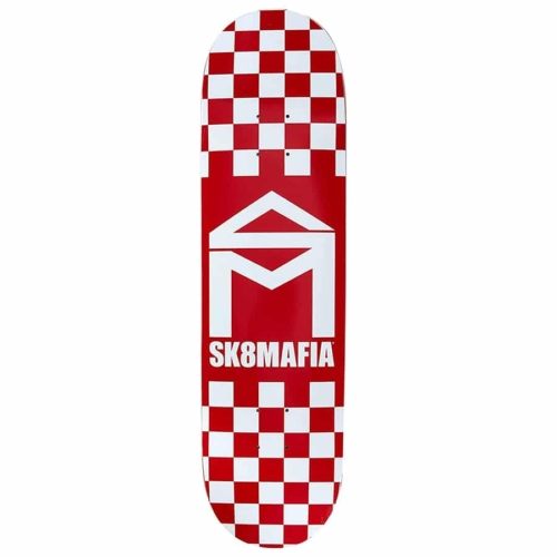 Sk8mafia House Logo Checker Red deck