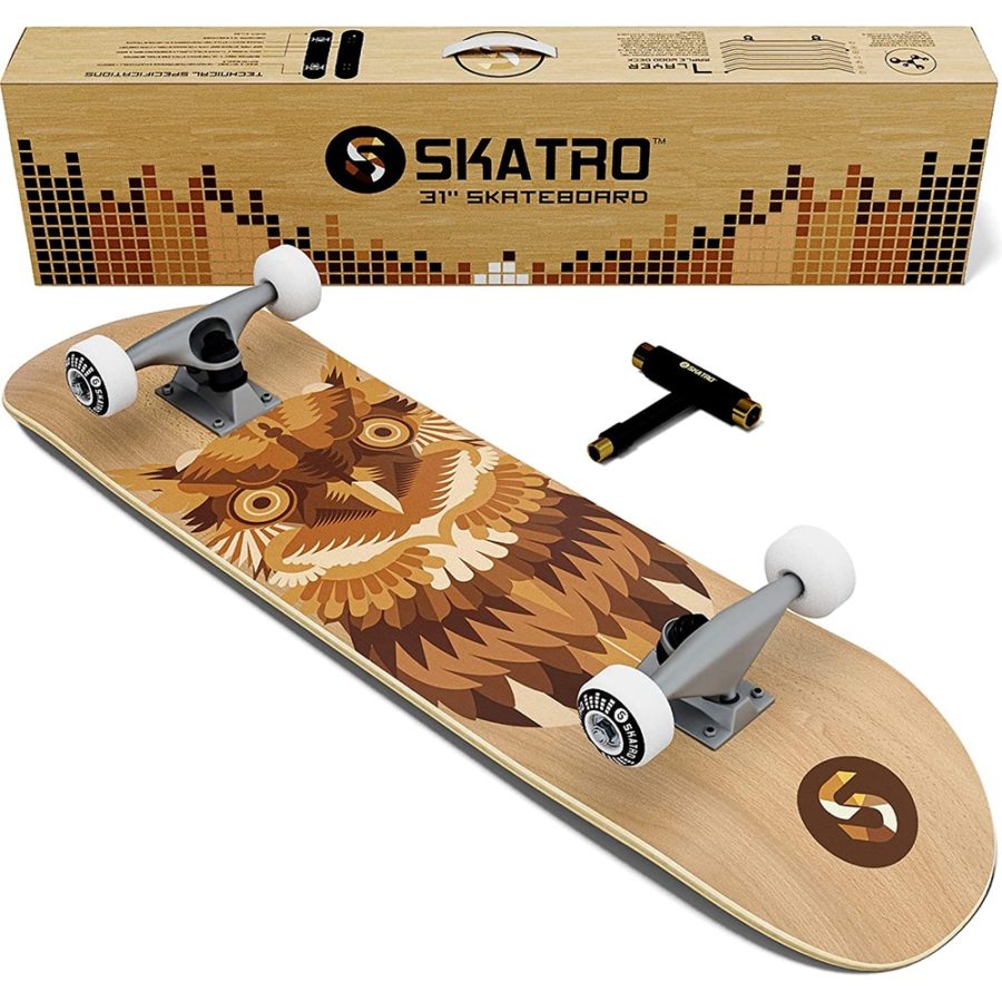Skateboard complet Débutant Skatro hibou
