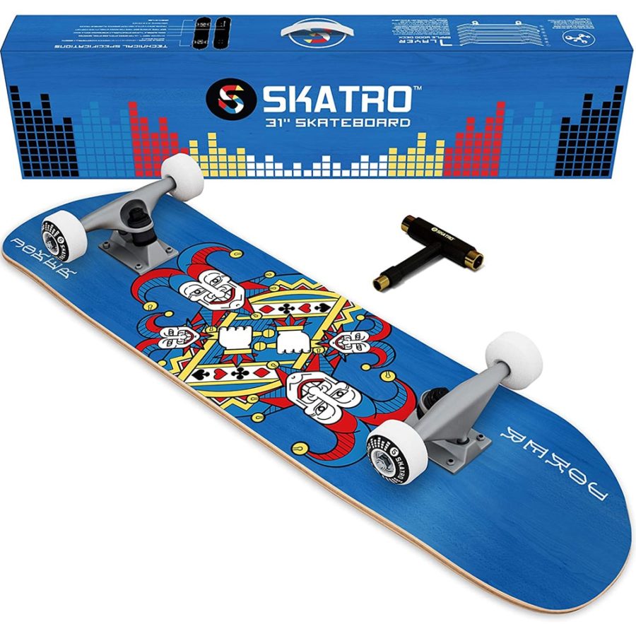 Skateboard Débutant Skatro Joker blue