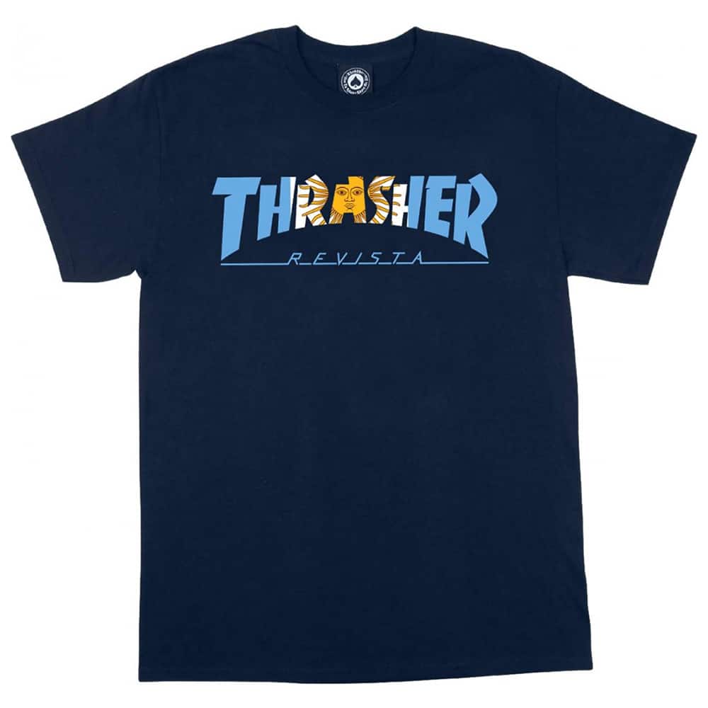 T-shirt Thrasher Argentina Bleu Marine (Navy)