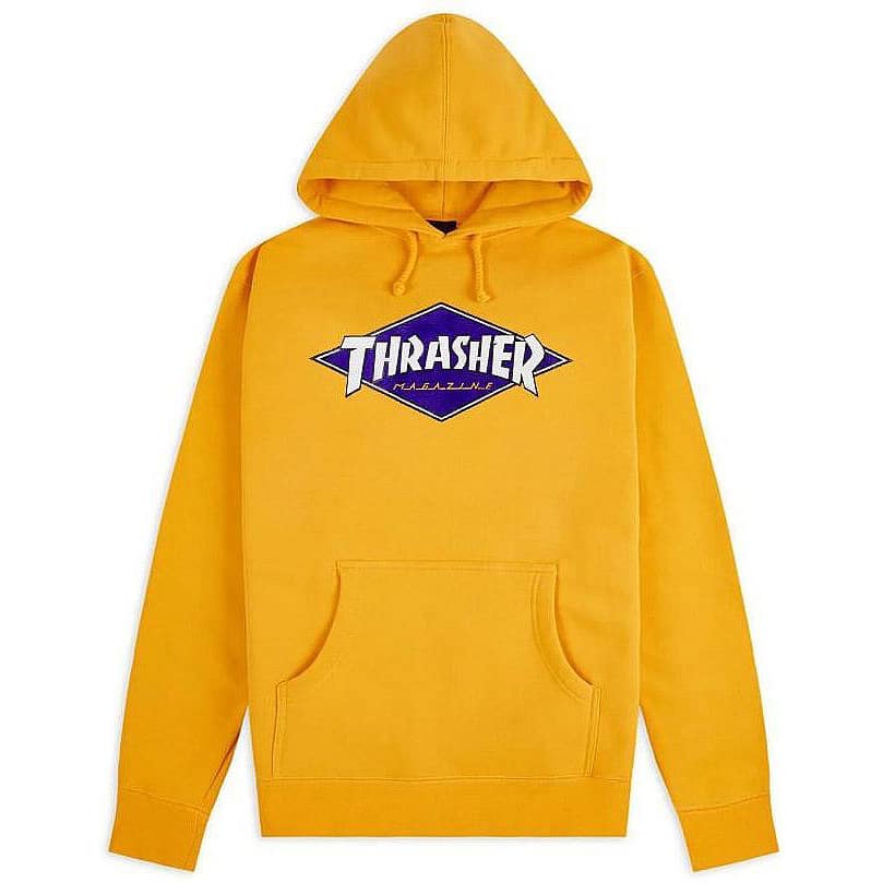Sweat à capuche Thrasher Diamond Logo Hoodie jaune
