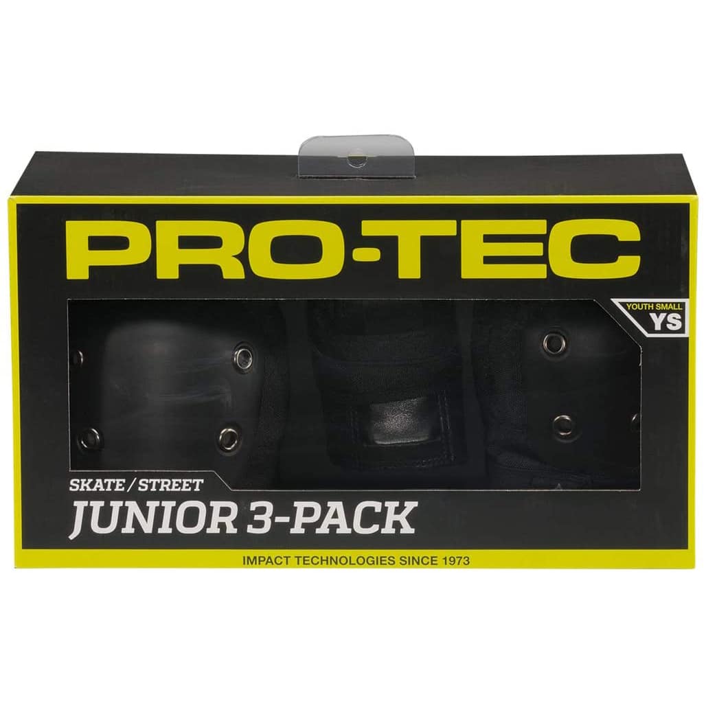 pack de Protections skateboard Pro Tec Street Gear noir pour Enfant