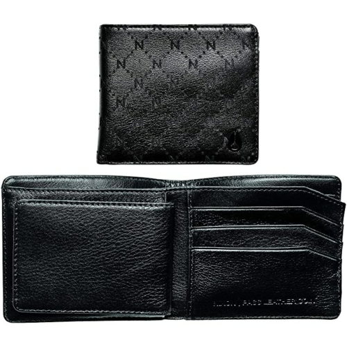 Portefeuille Nixon Pass Leather Coin Wallet Black Mono (Noir)