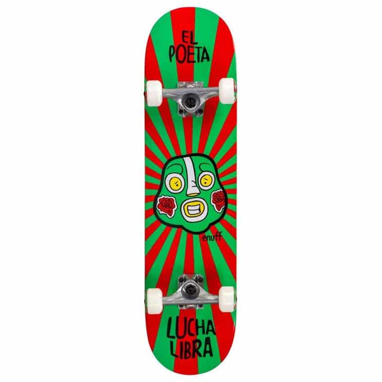 Skateboard Complet Enuff Lucha Libre couleur Rouge & vert 7.25″