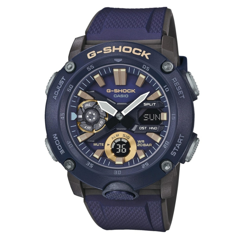 Montre Casio G-SHOCK GA-2000-2AER bleue Analogique