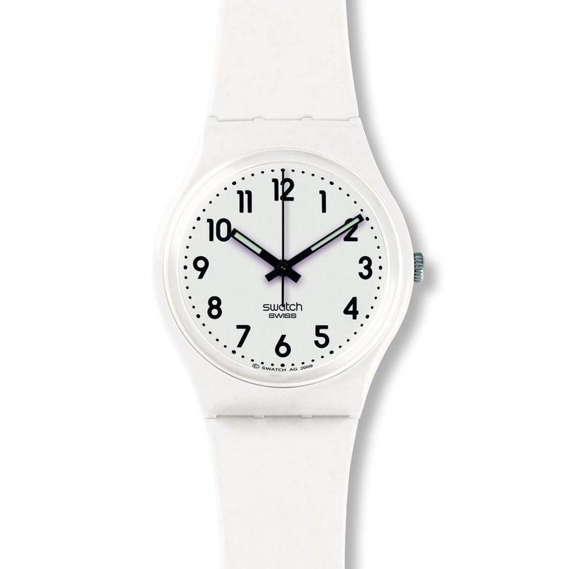Montre Femme Swatch Just White Soft GW151O