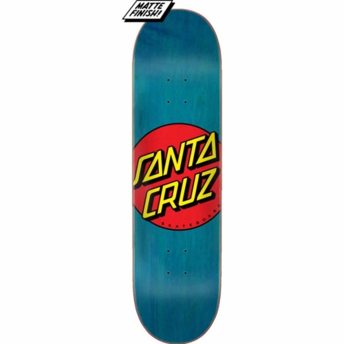 Planche de skate Santa Cruz  Classic Dot blue deck 8.5″