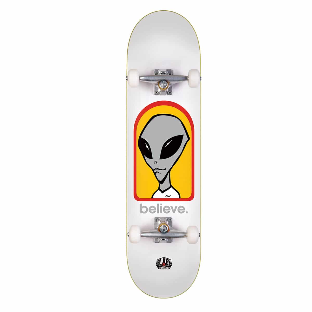 Skateboard complet Alien Workshop Believe White 8.0″
