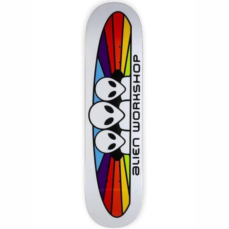 Planche de skateboard Alien Workshop Spectrum White deck 8.0″