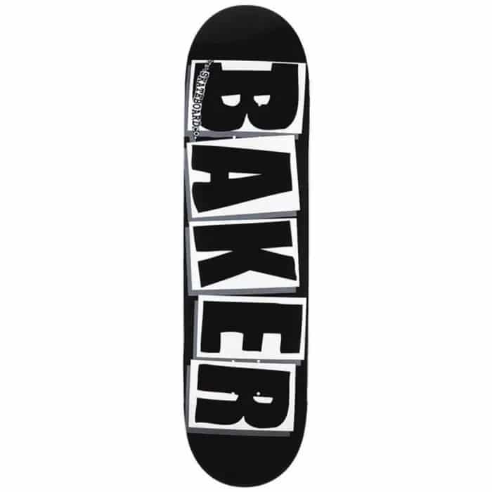 Plateau de skateboard Baker Brand Logo Blk Wht 8.125″