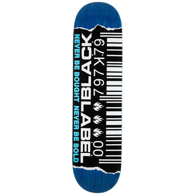 Planche de Skate Black Label Barcode Ripped deck 8.25″