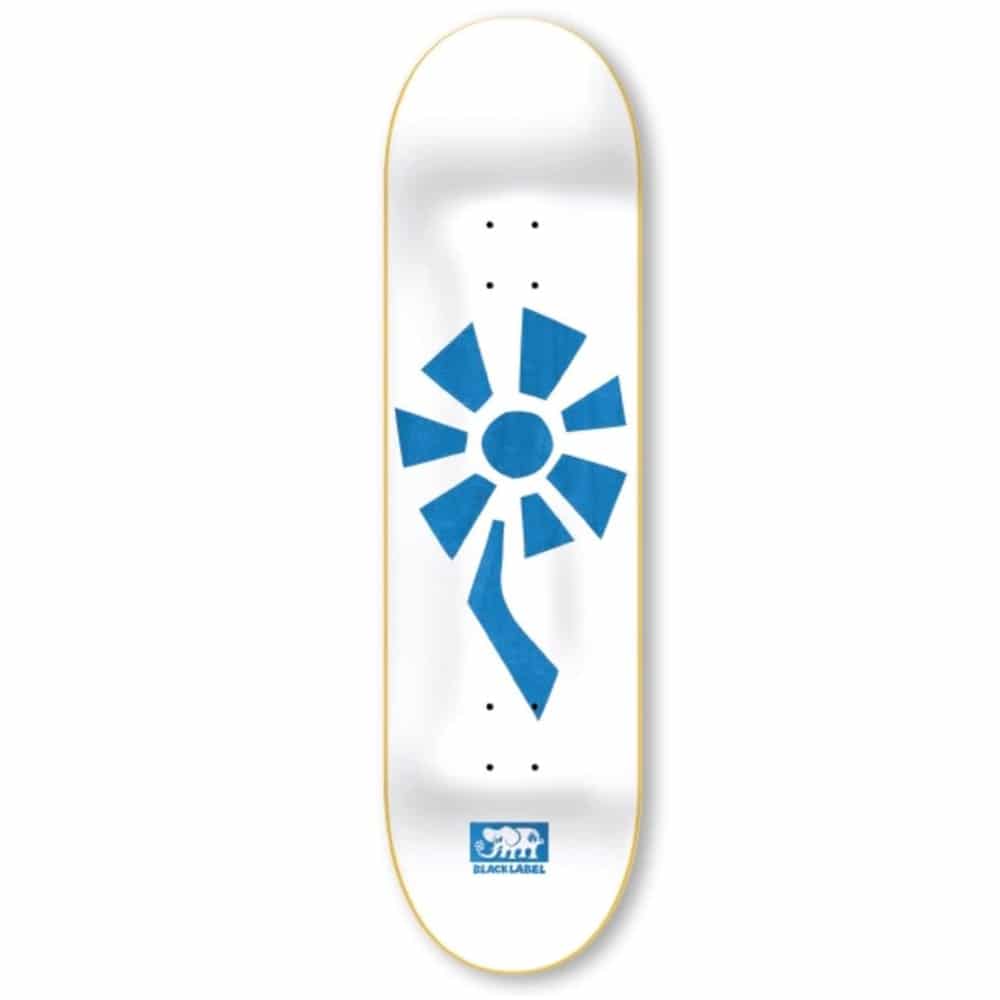 Planche de Skate Black Label Flower Power White Blue deck 8.5"