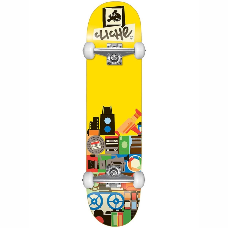 Skateboard complet Cliché Document Yellow 8.0″