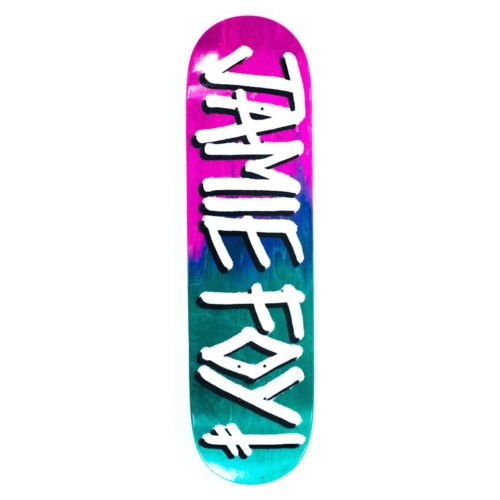 Planche de skateboard Deathwish Foy Gang Name Pink Teal deck 8.125″