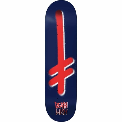 Planche de skateboard Deathwish Gang Logo Navy Red deck 8.5″