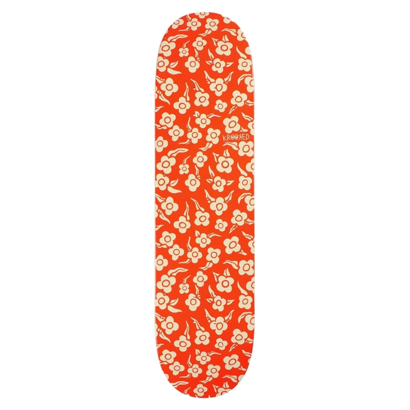 Planche de skate Krooked Flowers Orange Deck 8.06″ 