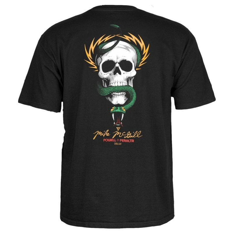 T-shirt Powell Peralta McGill Skull & Snake Black verso