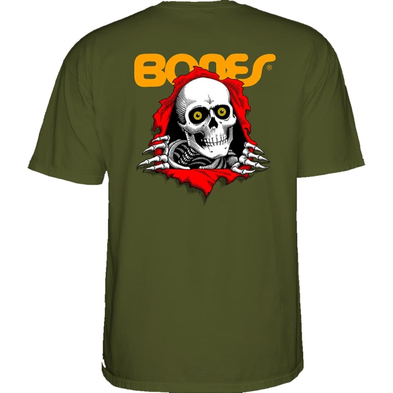T-shirt Bones Powell Peralta Ripper Military Green