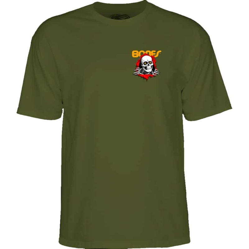 T-shirt Bones Powell Peralta Ripper Vert (Military Green)