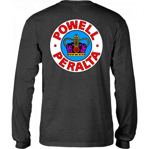 T-shirt manches longues Powell Peralta Supreme gris