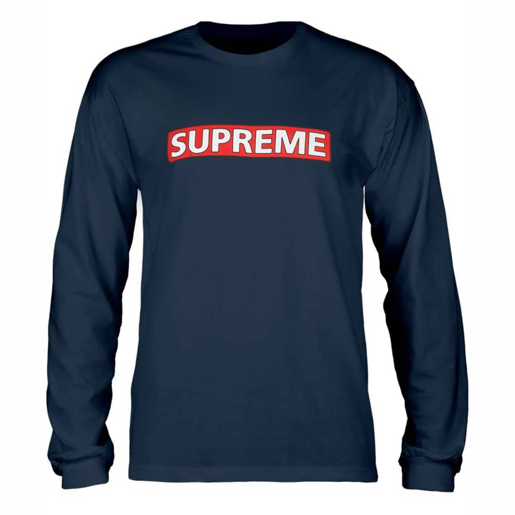Powell Peralta Ls Supreme Navy | T-shirt à manches longues Bleu