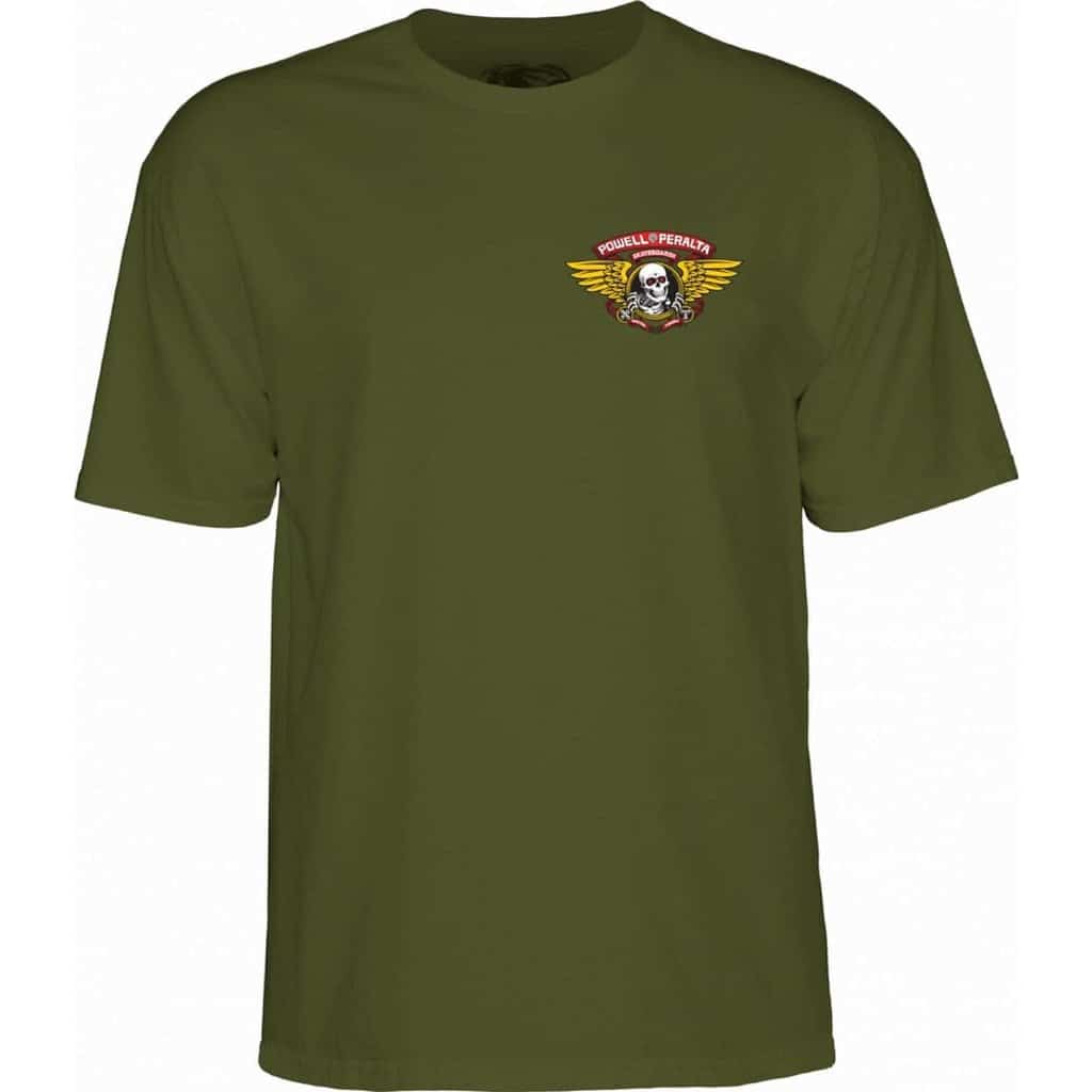 T-shirt Powell Peralta Winged Ripper Military Green