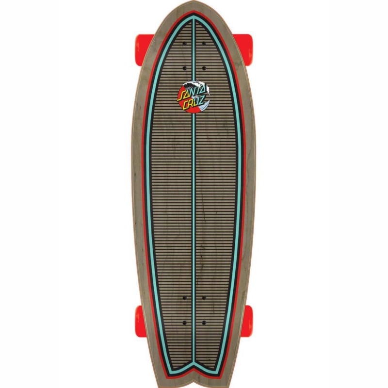 Skateboard Cruiser Santa Cruz Classic Wave Splice 8.8" shape